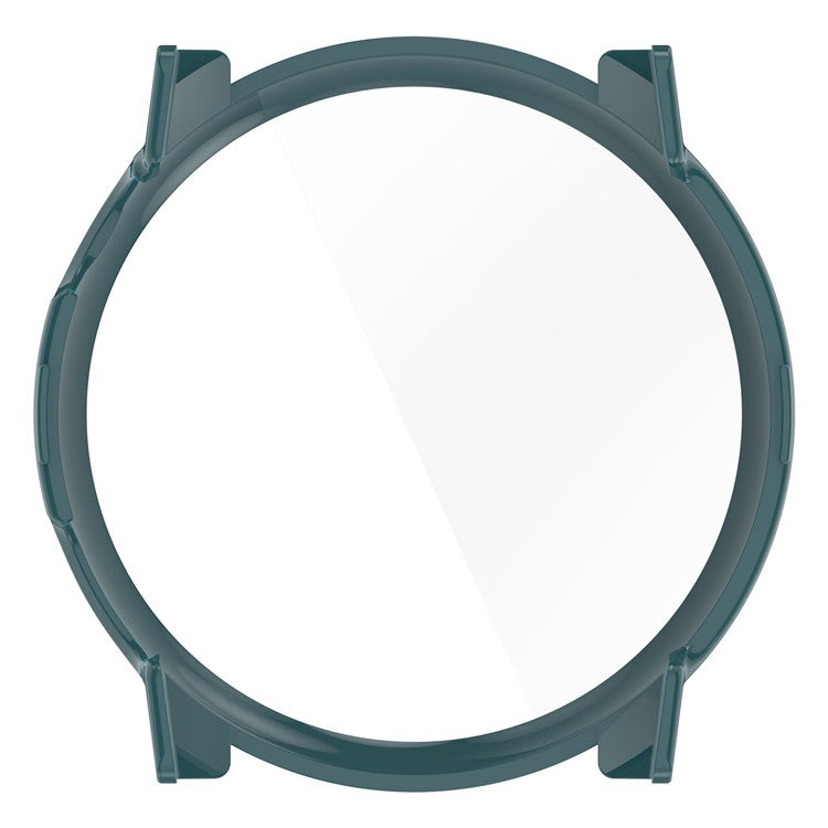 For Coros Pace 3 Protective Case Hard PC Watch Cover with Tempered Glass Screen Protector - Pine Needle Green