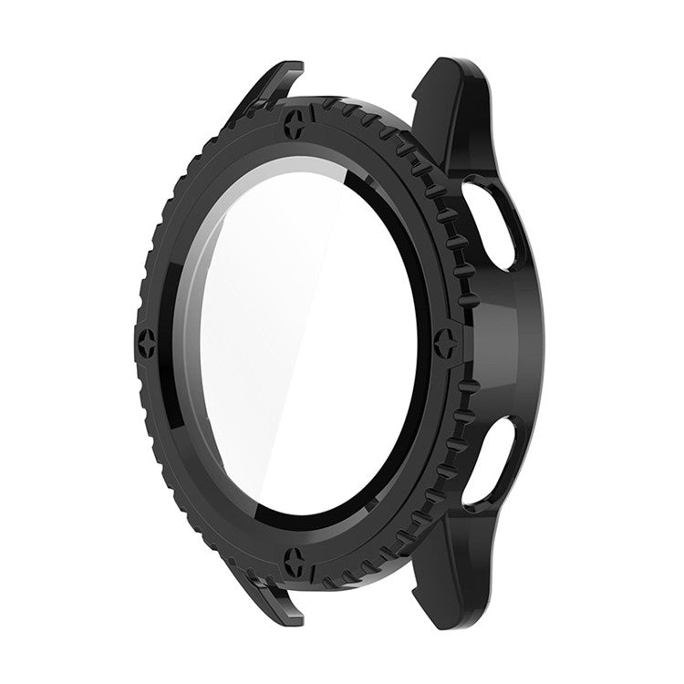 ENKAY HAT PRINCE For Xiaomi Watch S3 Case with Tempered Glass Screen Protector Hard PC Watch Cover - Black