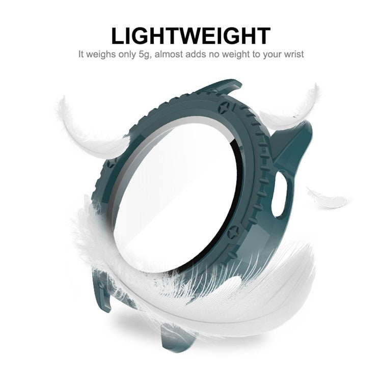 ENKAY HAT PRINCE For Xiaomi Watch S3 Case with Tempered Glass Screen Protector Hard PC Watch Cover - Black