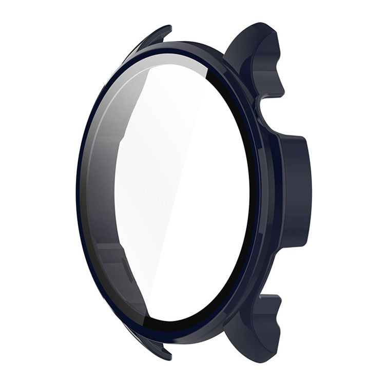 ENKAY HAT PRINCE For Huami Amazfit Balance Overall PC Watch Case with Tempered Glass Screen Protector - Dark Blue