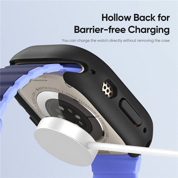 DUX DUCIS Bamo Series for Apple Watch Ultra 2 / Ultra 49mm Watch Case PC+TPU Cover - Black / Grey