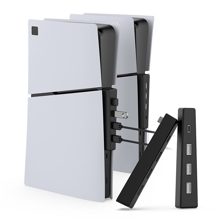 DOBE TP5-3556 For PS5 Slim Game Console Hub Adapter USB 2.0 Docking Station Splitter