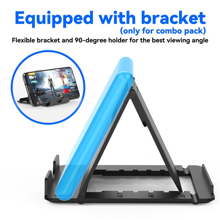 GAMWING Elite Converter+GM86 Mouse+G7 Mute Keyboard+Phone Bracket Stand