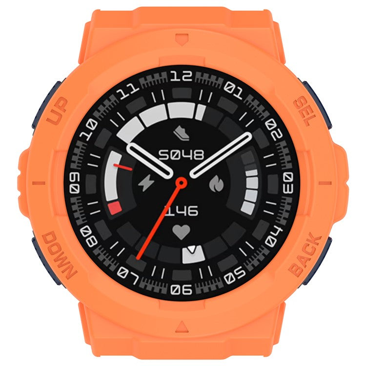 For Huami Amazfit Active Edge A2212 TPU Smartwatch Case Hollow Anti-collision Protective Frame - Orange