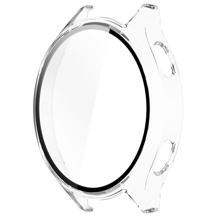 Hard PC Cover for Xiaomi Watch 2 Watch Case with Tempered Glass Screen Film - Transparent White