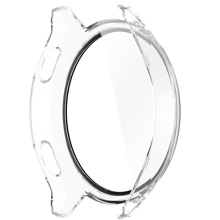 Hard PC Cover for Xiaomi Watch 2 Watch Case with Tempered Glass Screen Film - Transparent White