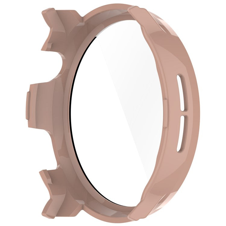 Hard PC Case for Mibro Watch Lite2 Watch Cover with Tempered Glass Screen Film - Pink