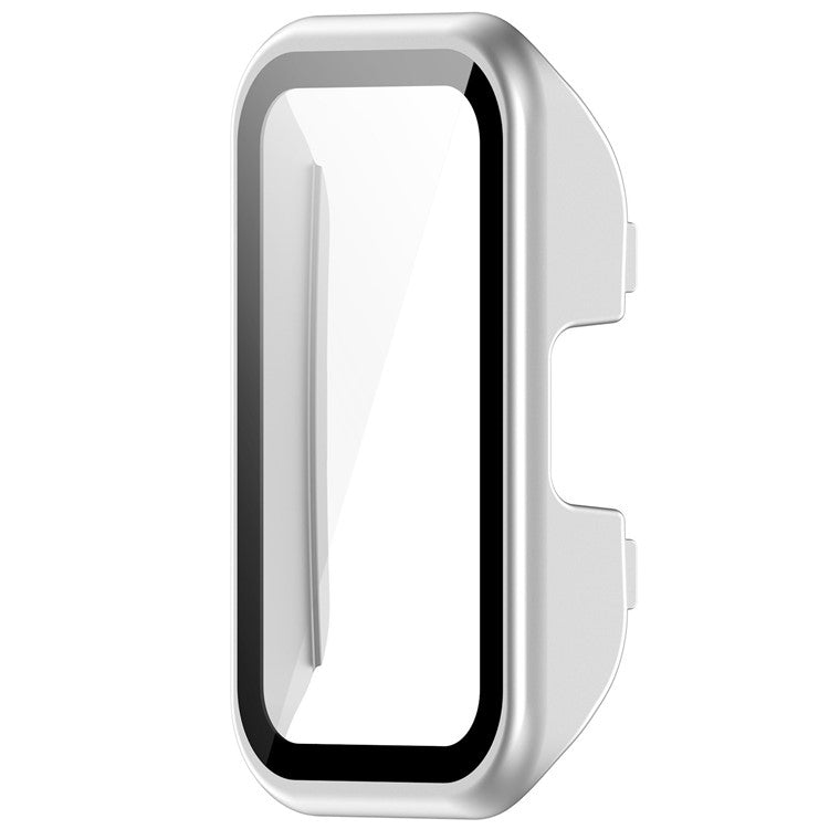 For Huawei Band 10 / Band 10 NFC / Band 9 / Band 9 NFC / Band 8 / Band 8 NFC Hard PC Watch Cover with Tempered Glass - Silver