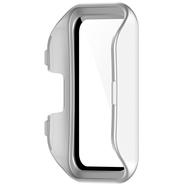 For Huawei Band 10 / Band 10 NFC / Band 9 / Band 9 NFC / Band 8 / Band 8 NFC Hard PC Watch Cover with Tempered Glass - Silver