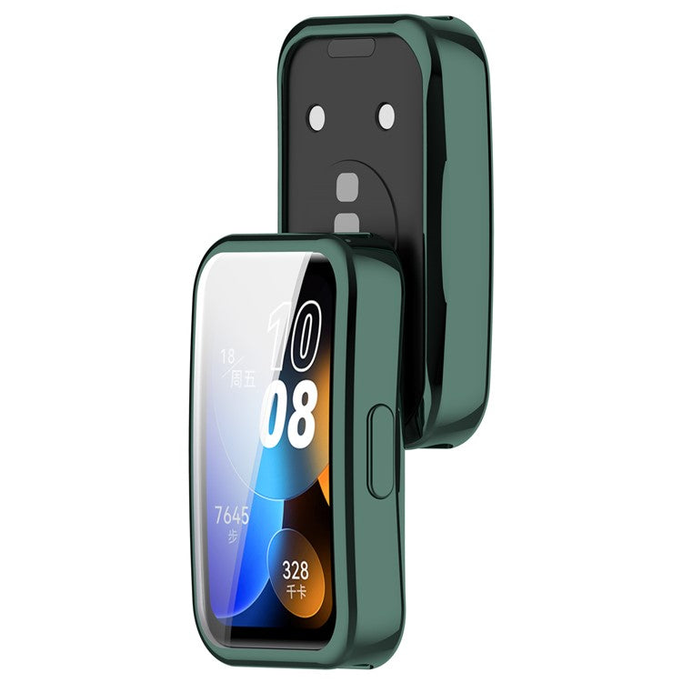 For Huawei Band 9 / 9 NFC / 8 / 8 NFC TPU Watch Protective Case Electroplating Full Coverage Shell - Green