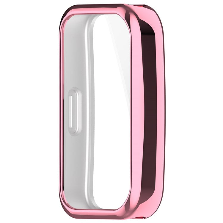 For Huawei Band 9 / 9 NFC / 8 / 8 NFC TPU Watch Protective Case Electroplating Full Coverage Shell - Pink