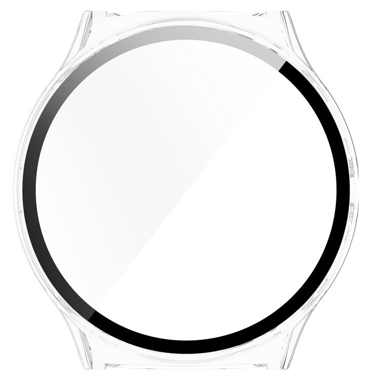 For Haylou Solar Lite (R001) Hard PC Watch Frame Cover with Tempered Glass Screen Film - Transparent