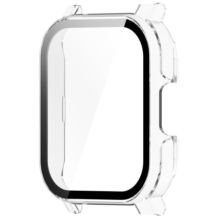For Haylou Smart Watch 2 LS02 Anti-drop PC Watch Case with Built-in Tempered Glass Film - Transparent