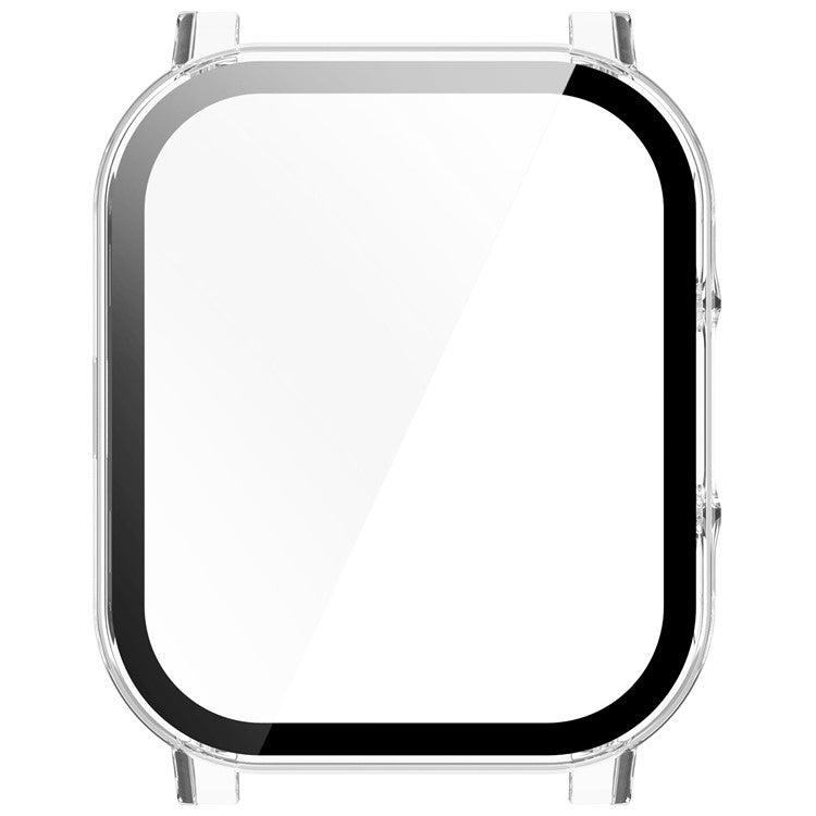 For Haylou Smart Watch 2 LS02 Anti-drop PC Watch Case with Built-in Tempered Glass Film - Transparent