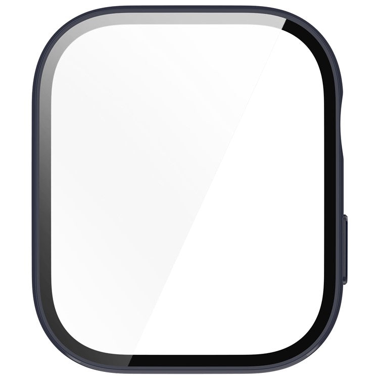 For Huawei Watch Fit 3 Watch Case PC Frame with Tempered Glass Screen Protector - Ink Blue