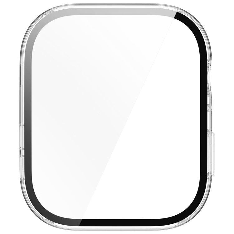 For Huawei Watch Fit 3 Watch Case PC Frame with Tempered Glass Screen Protector - Transparent White