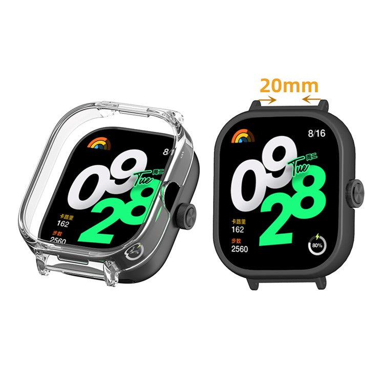 For Xiaomi Redmi Watch 4 PC Watch Case Cover Smartwatch Protective Case - Transparent
