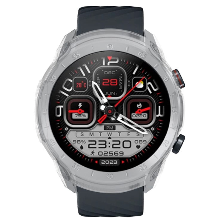 For Mibro A2 Watch Case Drop-proof Hard PC Protective Cover - Transparent