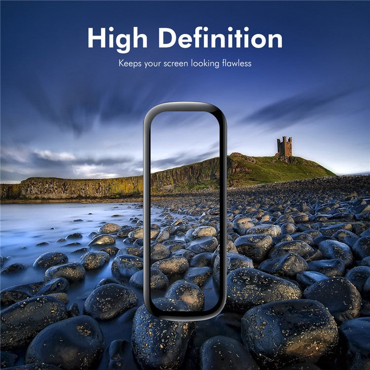 ENKAY HAT PRINCE 5Pcs For Samsung Galaxy Fit2 PMMA Screen Protector+PC Edge 3D Curved Watch Film