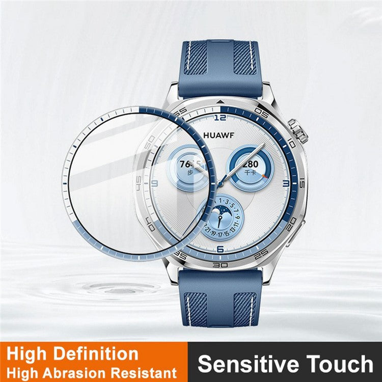 IMAK For Huawei Watch GT 5 46mm Screen Protector Anti-Scratch PMMA Watch Film (Colorful Edge)
