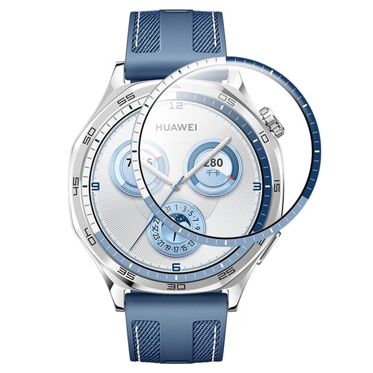 RURIHAI For Huawei Watch GT 5 46mm Tri-Color Splicing Watch Screen Protector 3D PMMA Full Glue Film