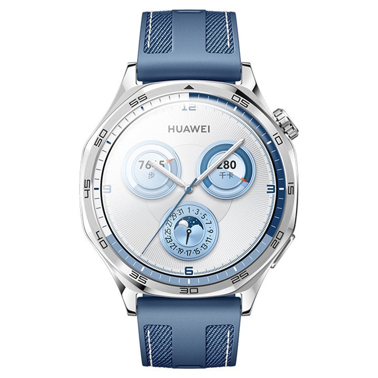 RURIHAI For Huawei Watch GT 5 46mm Tri-Color Splicing Watch Screen Protector 3D PMMA Full Glue Film