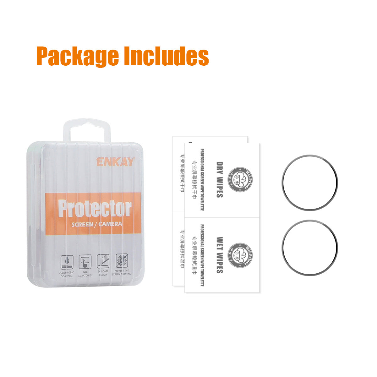 For Xiaomi Watch S4 2Pcs Screen Protector ENKAY HAT PRINCE 3D Curved PC + PMMA Ultra Clear Film - Transparent