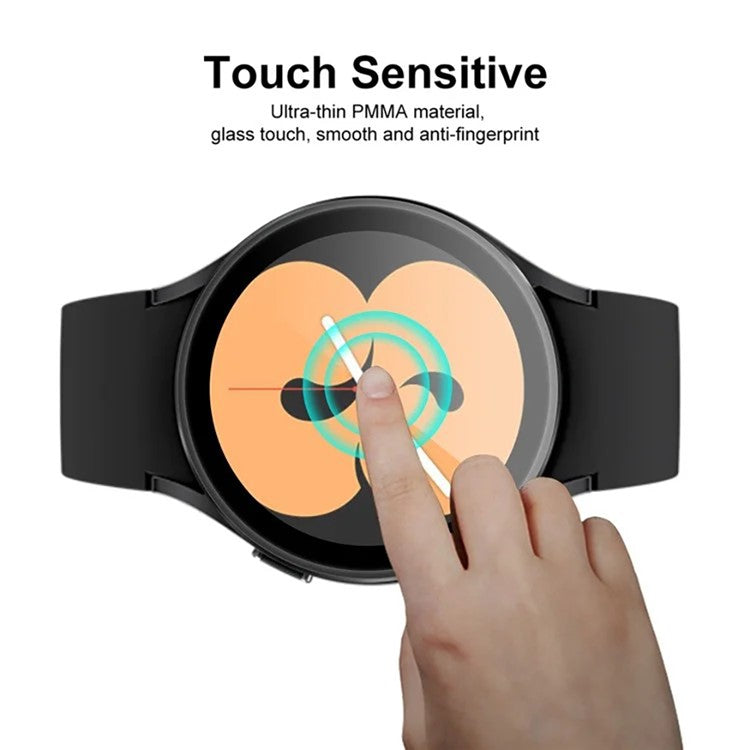 WANLONFENG Screen Protector For Samsung Galaxy Watch4 44mm 3D Curved Edge PMMA Soft Film