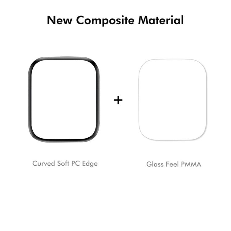 WANLONFENG Screen Protector For Apple Watch Series 10 46mm 3D Curved Edge PMMA Soft Film