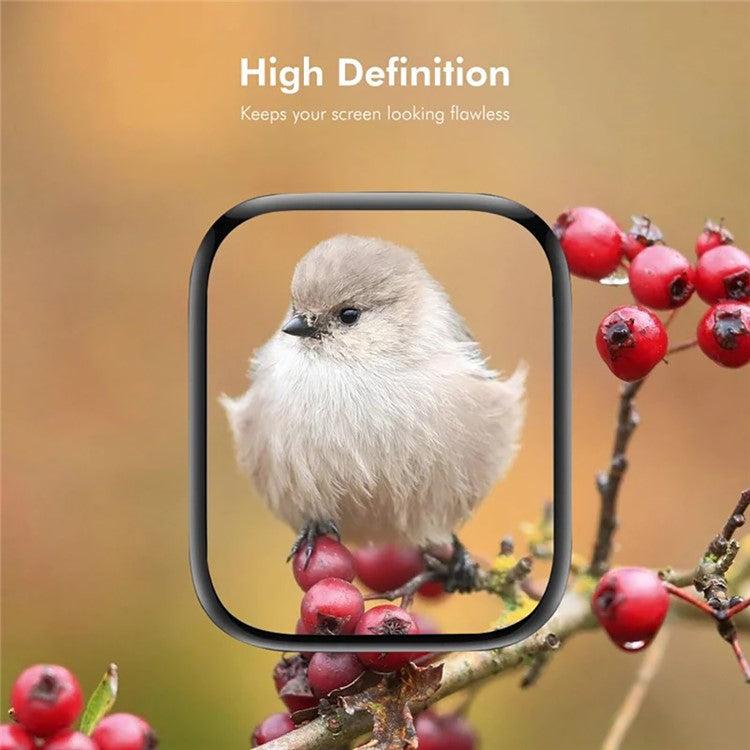 WANLONFENG Screen Protector For Apple Watch Series 10 46mm 3D Curved Edge PMMA Soft Film