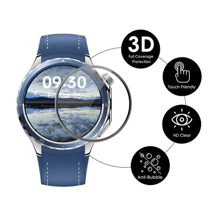 WANLONFENG Screen Protector For Oppo Watch X2 3D Curved Edge PMMA Soft Film