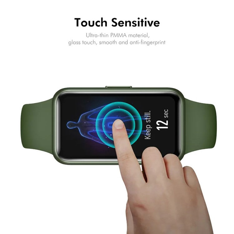 WANLONFENG Screen Protector For Xiaomi Smart Band 9 Active 3D Curved Edge PMMA Soft Film