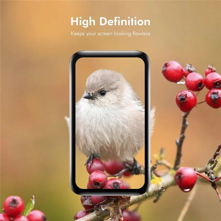 WANLONFENG Screen Protector For Xiaomi Smart Band 9 Active 3D Curved Edge PMMA Soft Film