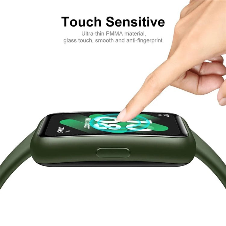 WANLONFENG Screen Protector For Huawei Band 10 3D Curved Edge PMMA Soft Film