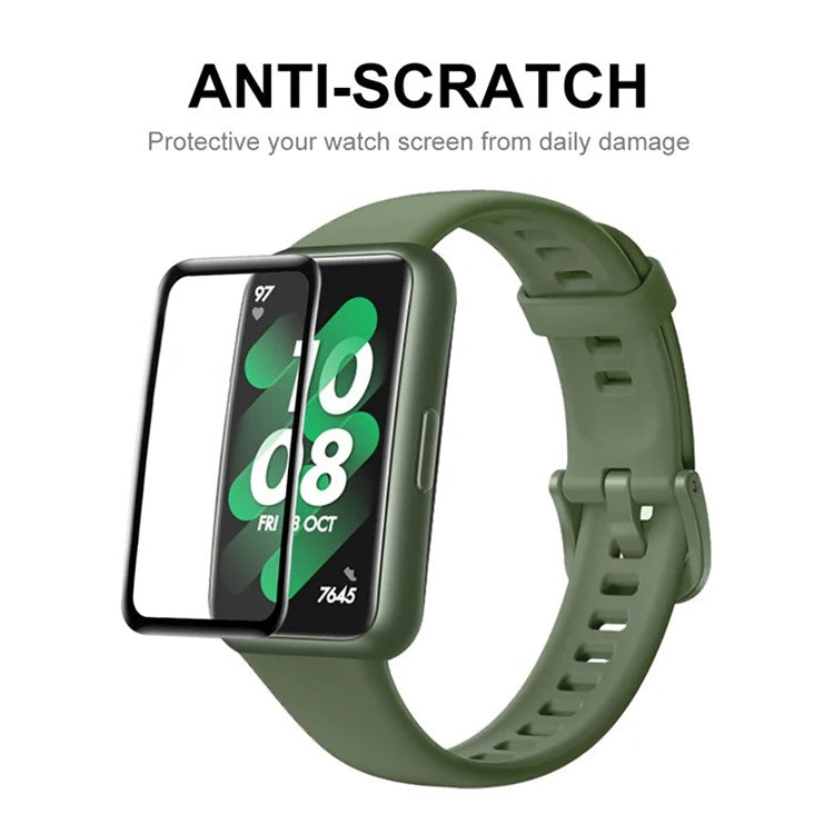 WANLONFENG Screen Protector For Huawei Band 10 3D Curved Edge PMMA Soft Film