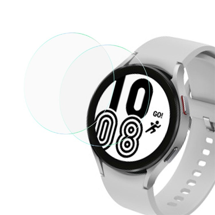 2Pcs / Set High Transparency Tempered Glass Screen Protector Film for Samsung Galaxy Watch4 44mm