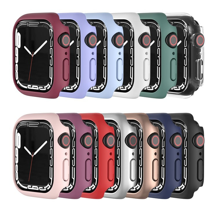 Hard PC Smart Watch Case Frame Protector for Apple Watch Series 9 / 8 / 7 41mm - Silver