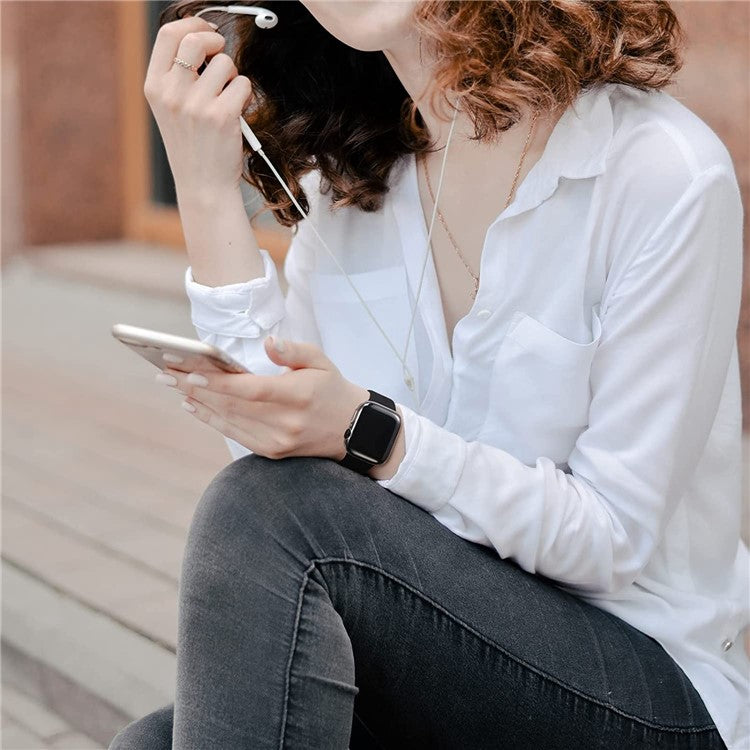 For Apple Watch Series 9 / 8 / 7 45mm Protective Watch Case Transparent HD Sensitive Touch TPU Anti-scratch Watch Screen Protector