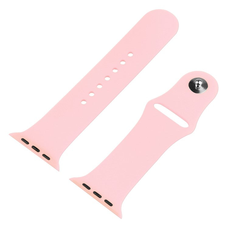 For Apple Watch Ultra 49mm Silicone Watch Band Wrist Strap + Anti-drop PC Watch Case with Tempered Glass Screen Protector - Deep Pink