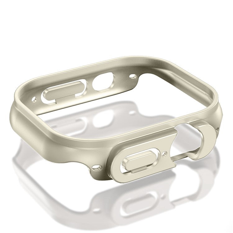 For Apple Watch Ultra 2 49mm / Ultra 49mm Watch Case Quick Release Hollow PC Cover Shockproof Smart Watch Protective Case - Blue