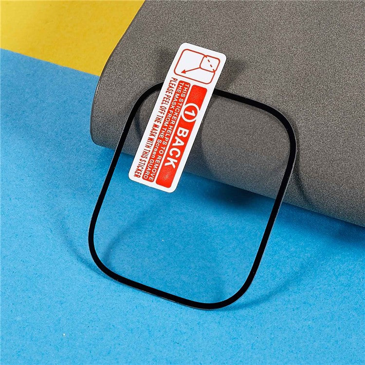 For Apple Watch Series 9 / 8 / 7 45mm Full Glue Tempered Glass Screen Protector Scratch-Proof Silk Printing Screen Protector Full Coverage HD Screen Film