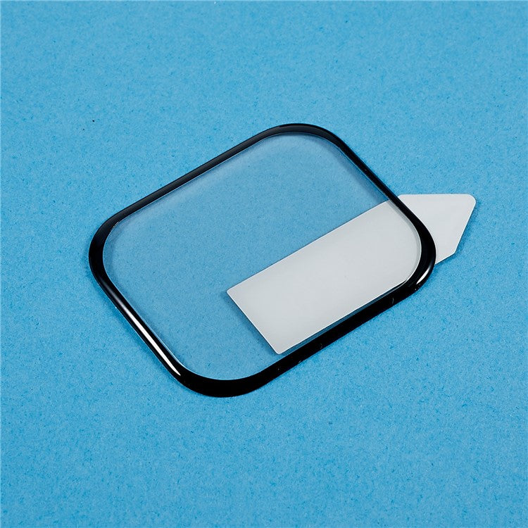 RURIHAI For Apple Watch Series 9 / 8 / 7 41mm Anti-Scratch Screen Protector Carbon Fiber Tempered Glass Screen Film Light Thin HD Watch Screen Protector