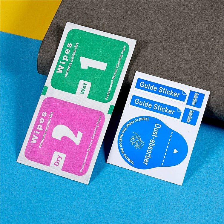 RURIHAI For Apple Watch Series 9 / 8 / 7 41mm Anti-Scratch Screen Protector Carbon Fiber Tempered Glass Screen Film Light Thin HD Watch Screen Protector