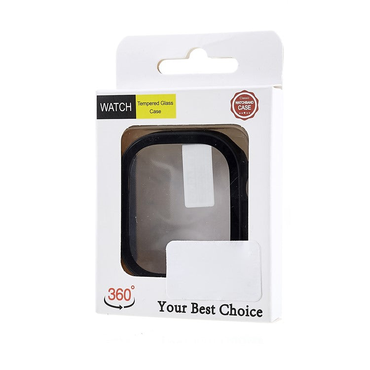 For Apple Watch Ultra 2 49mm / Ultra 49mm Hard PC Watch Case Tempered Glass Screen Protector Drop-proof Shell with Button Cover - Silver