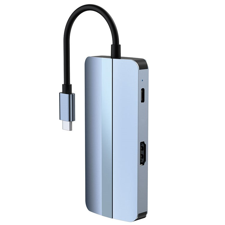 Multi-Port USB 3.0 Hub Adapter 6 in 1 USB3.0 Extender Type-C Docking Station with 3 x USB 3.0