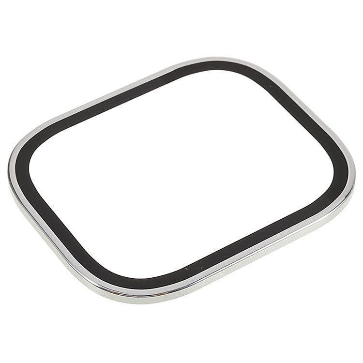 RURIHAI For Apple Watch Ultra 2 49mm / Ultra 49mm Watch Screen Protector Titanium Alloy Edge High Aluminum-silicon Glass Screen Film - Silver