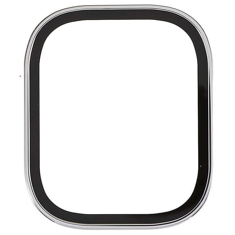 RURIHAI For Apple Watch Ultra 2 49mm / Ultra 49mm Watch Screen Protector Titanium Alloy Edge High Aluminum-silicon Glass Screen Film - Silver