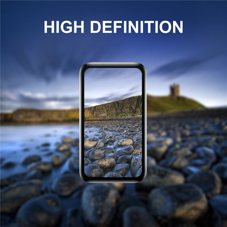 ENKAY HAT PRINCE 5Pcs / Set for Huawei Band 8 / Band 8 NFC / Band 9 / Band 9 NFC Full Screen Film Soft PC Edge+PMMA 3D Curved Watch Screen Protector