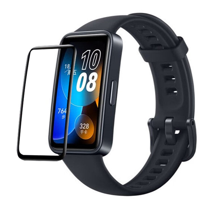 RURIHAI Screen Protector For Huawei Band 8 / Band 8 NFC / Band 9 / Band 9 NFC Anti-Scratch PMMA 3D Curved Full Glue Watch Screen Film