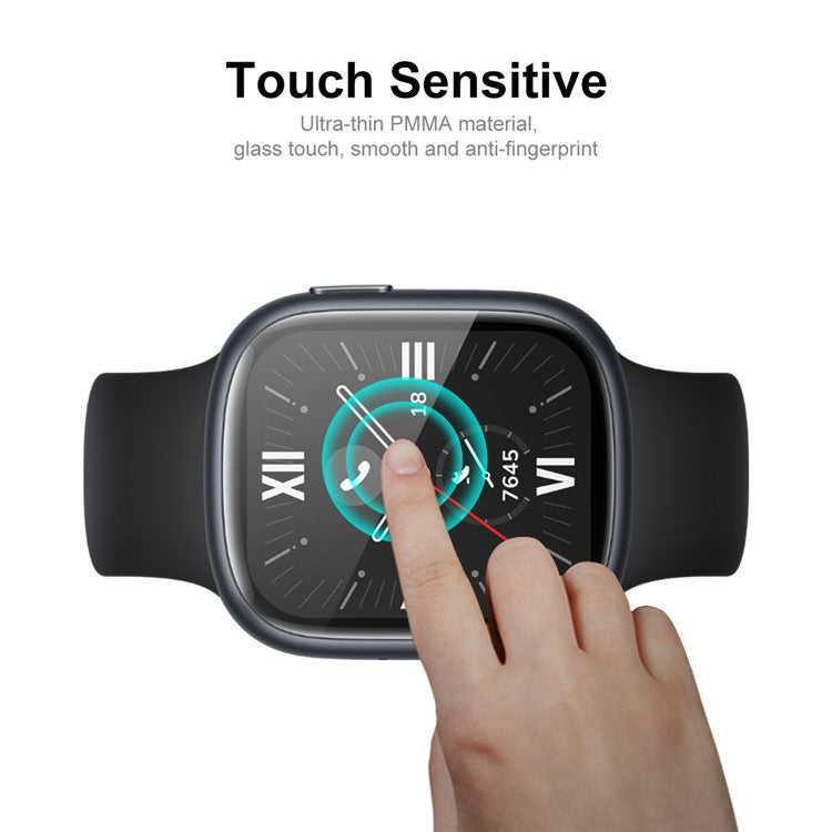 ENKAY HAT PRINCE 2Pcs / Set for Honor Watch 4 Screen Film 3D Curved Soft PC Edge+PMMA Full Cover Screen Protector